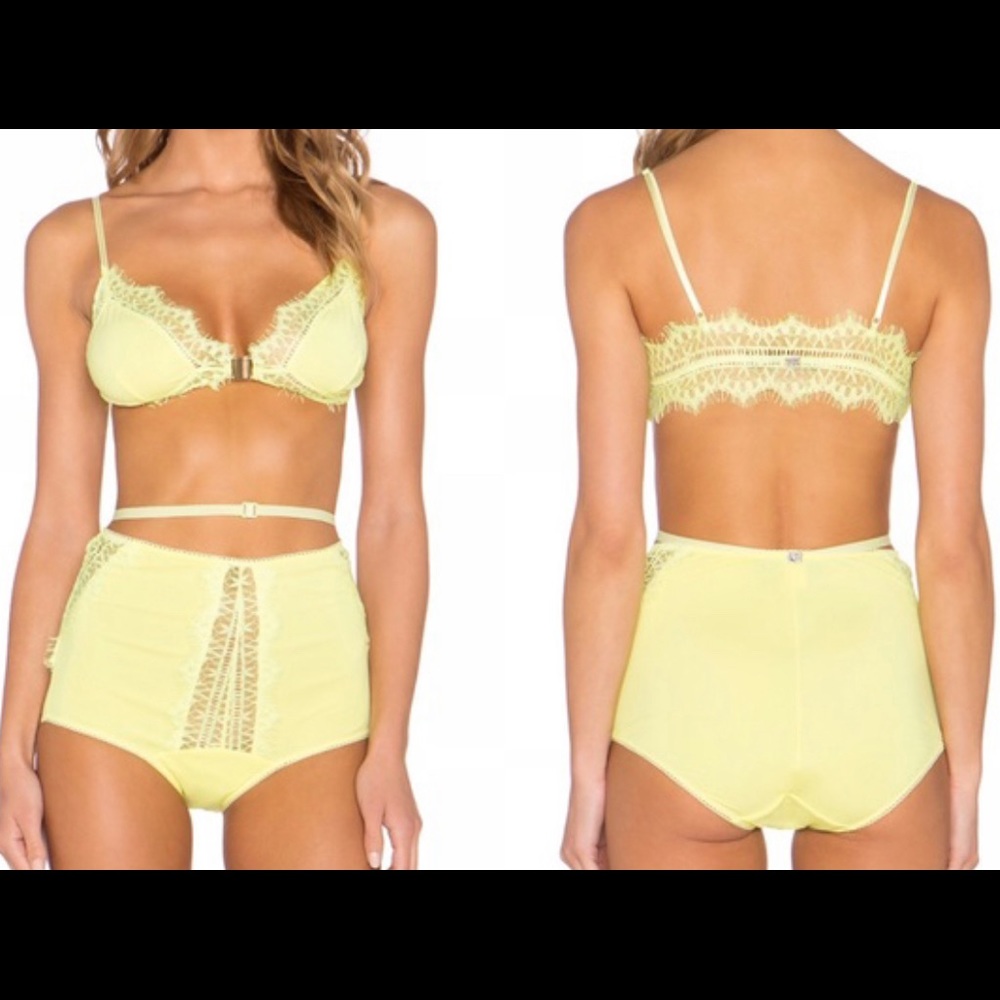 FOR LOVE & LEMONS Yellow Hyacinth Bralette